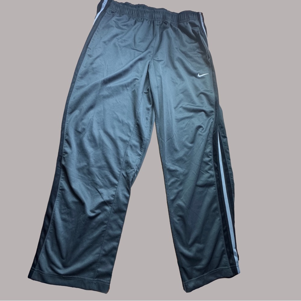 Nike track pants size XL black with drawstring
